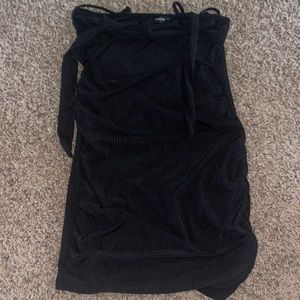 Black mini dress